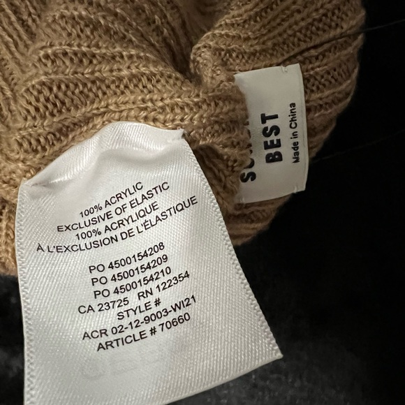 ‼️SALE‼️ Aritzia Sunday Best Tan Beanie Hat - Picture 3 of 3